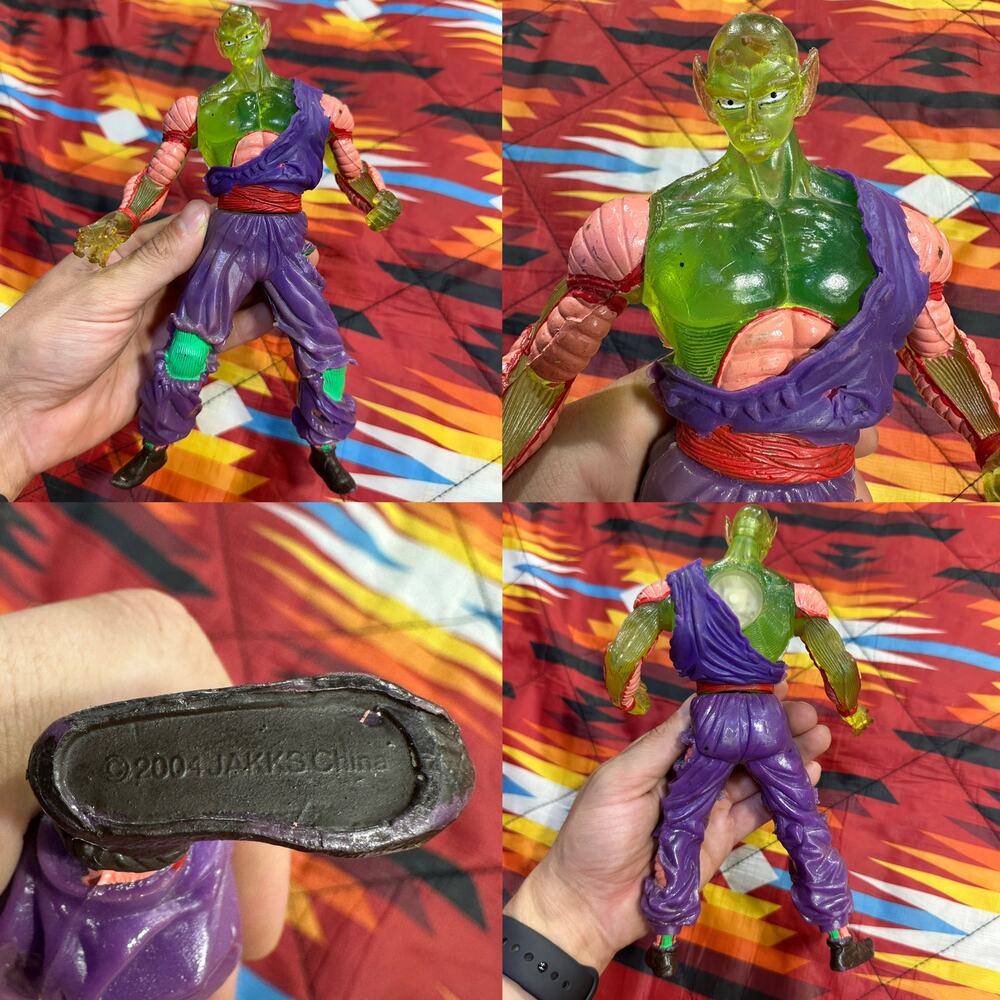 Vintage 2004 JAKKS Dragon Ball Z Battle Damaged "Piccolo" 8.5” Figure